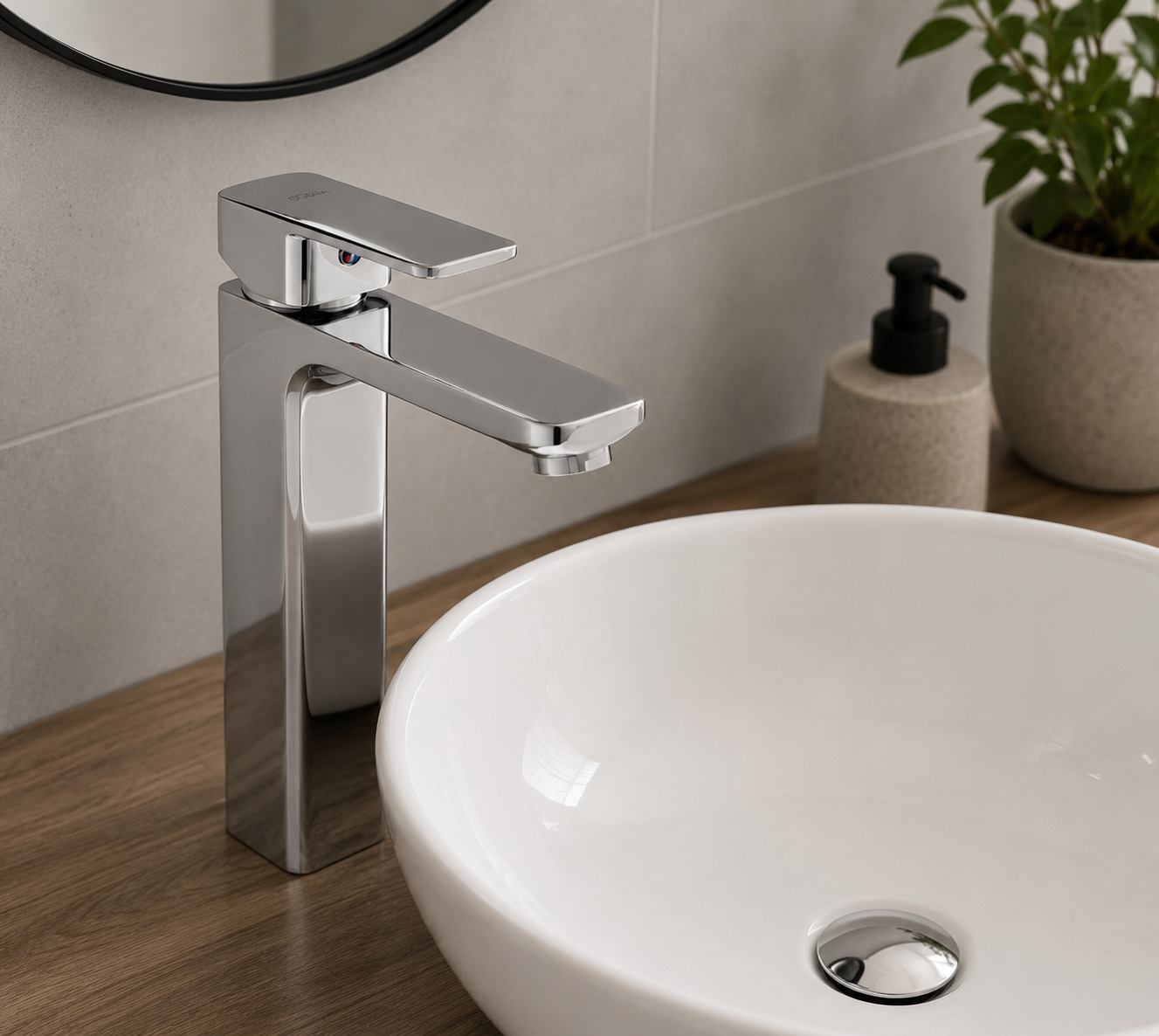 Tall Basin Mixer — Chrome
