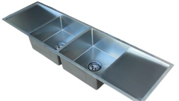 Stainless Steel Sink — Double Bowl Single Drainer