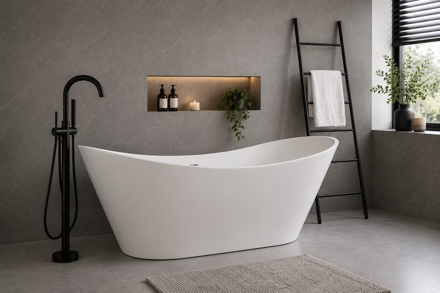 Freestanding Bathtub — White