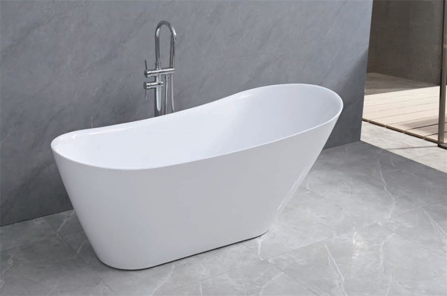 Freestanding Bathtub — White — view 2