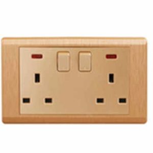 Yaki double socket Gold